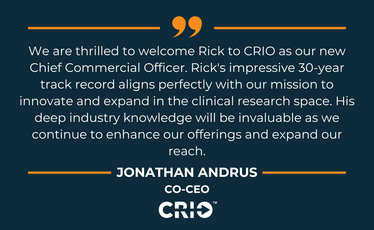 Rick Ward Announcement Quote